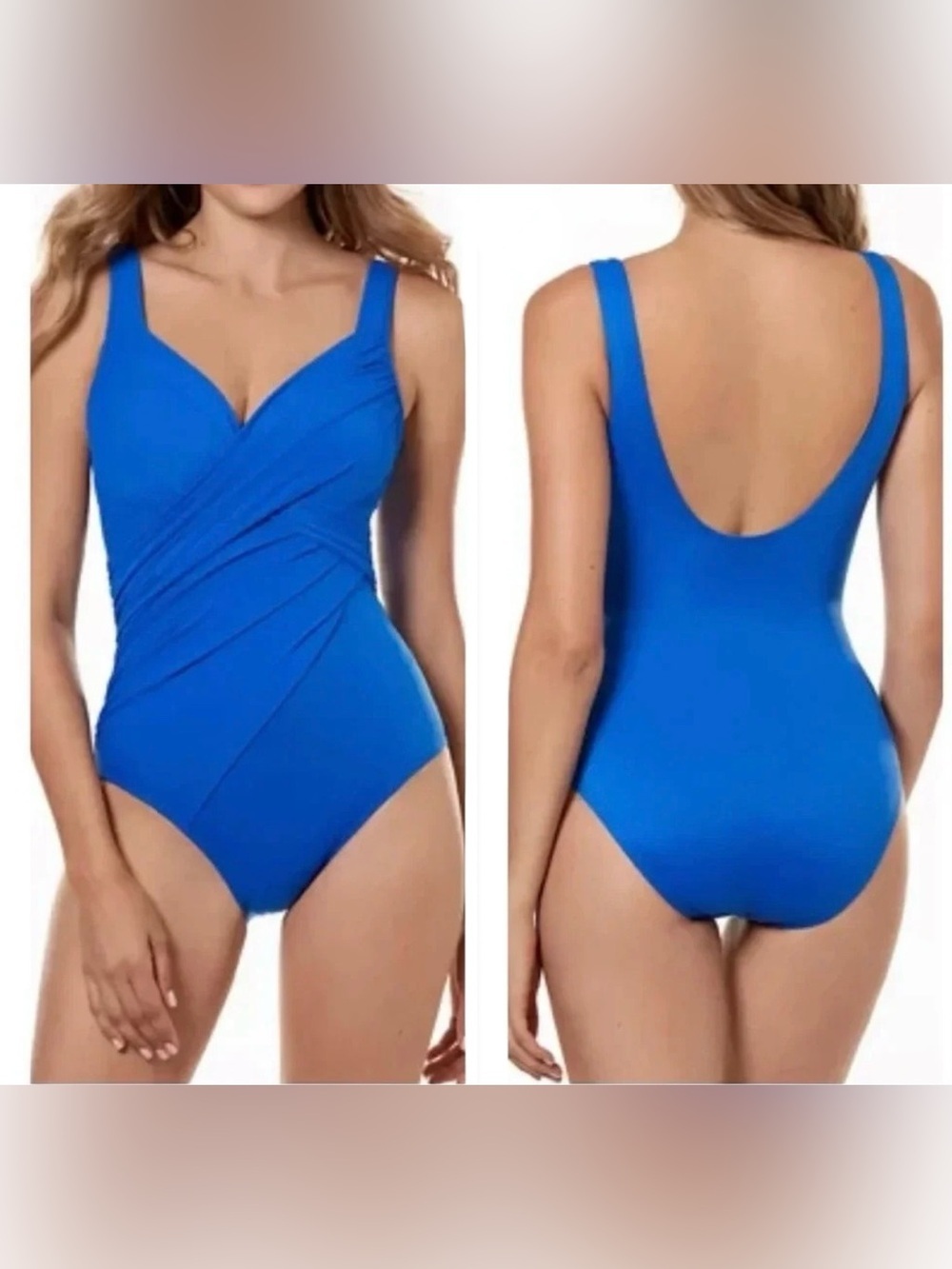 Jantzen Royal Blue One Piece Swimsuit Size 8